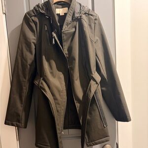 Michael Kors Water Resistant Belted Coat with Fleece Lining – Size S